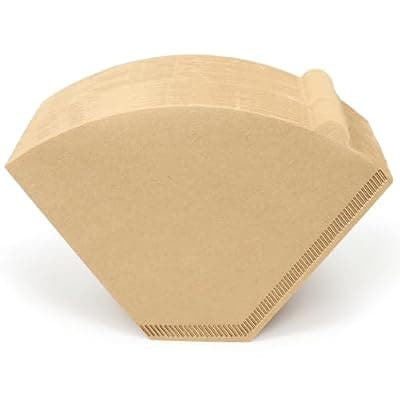 220 Count #4 Cone Coffee Filters, Tear-Resistant, Unbleached Natural