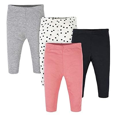 Onesies Brand Baby Boys 4 Pack Mix Match Newborn To 12m Pants, Polka Dot Legging Pack, 0-3 Months US
