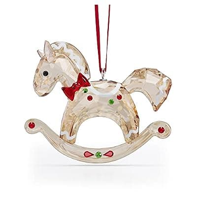 Swarovski Holiday Cheers Gingerbread Rocking Horse Ornament