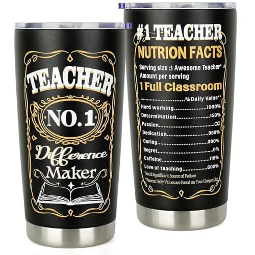YUQIHOL Teacher Appreciation Gifts for Men - Thank You Teacher Gifts for Valentines Birthday Christmas Teacher's Day - Male Teachers Gift Ideas from Student - Teachers Gift for Women 20oz Tumbler