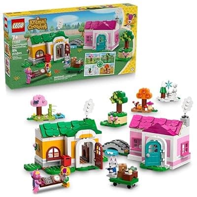 LEGO Animal Crossing Creative Houses: Seasons of Fun Building Toy - Pretend Play Set for Girls & Boys, Ages 7+ - Create 2 Houses W/1 Set of Building Blocks for Kids - Gift Idea for Birthdays -77057